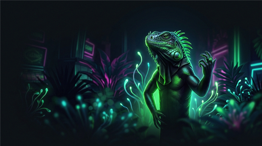 Spieler am Laptop mit Casinochips und Spielkarten